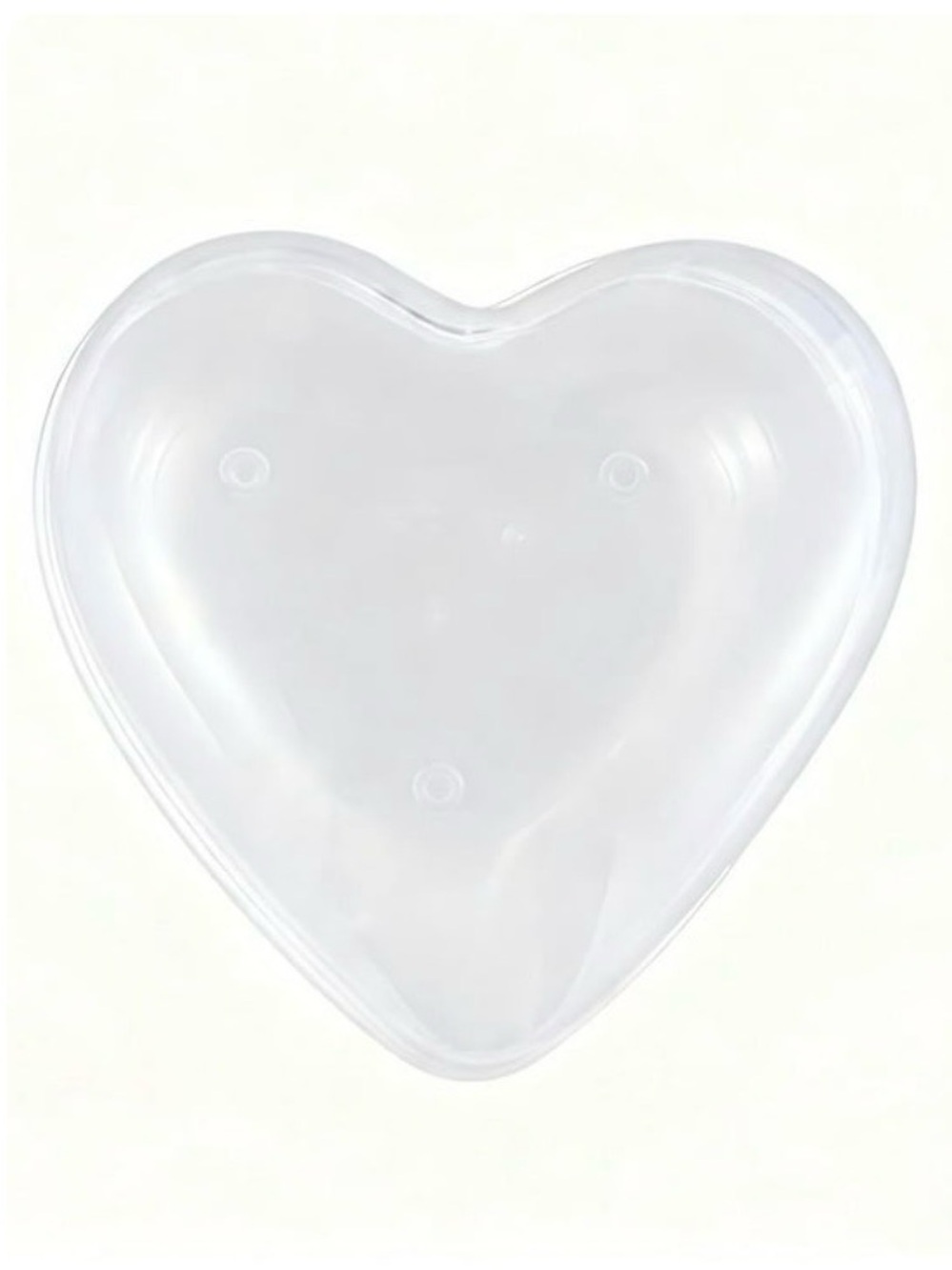 💞 New 8 Inch Clear Heart-Shaped Plastic Container